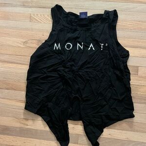 Monat Black Muscle Tee for Women
